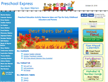 Tablet Screenshot of preschoolexpress.com